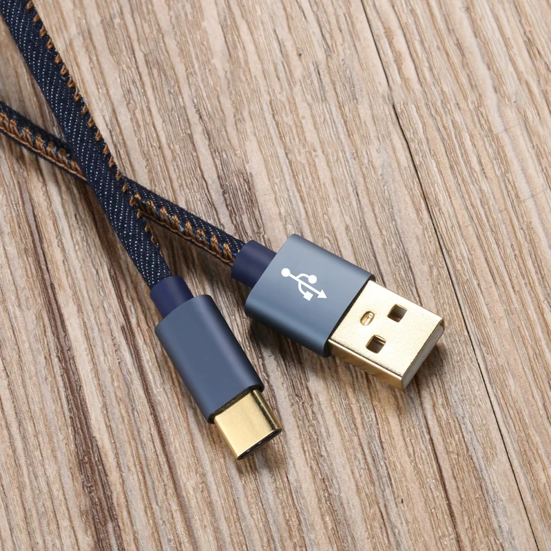 Vogek USB C кабель для samsung S9 S8 Demin Cowboy type C кабель для Xiaomi mi9 Redmi note 7 зарядный кабель для телефона One Plus 5