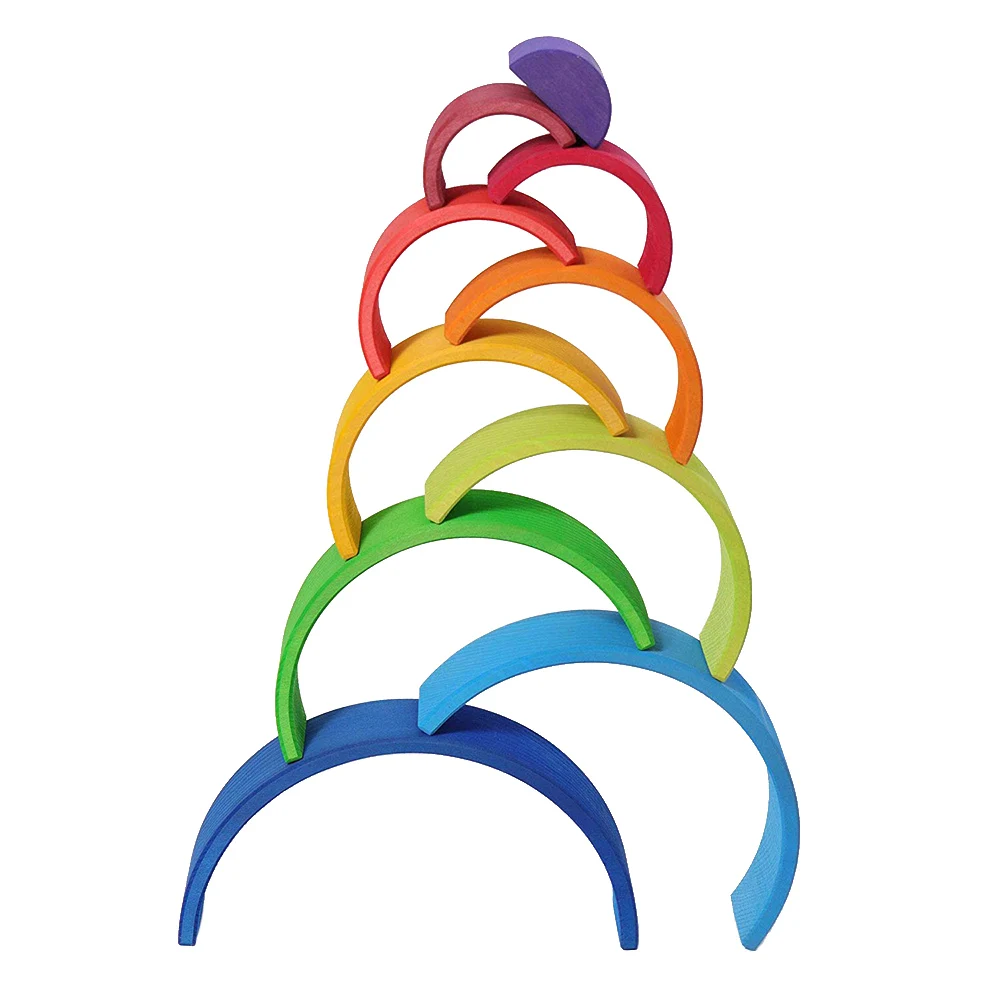 10Pcs Wooden Rainbow Blocks Toys Assembly Building Blocks For Kid Rainbow Building Blocks Montessori Educational Wooden 1 10Pcs Wooden Rainbow Blocks Toys Assembly Building Blocks For Kid Rainbow Building Blocks Montessori Educational Wooden 2
