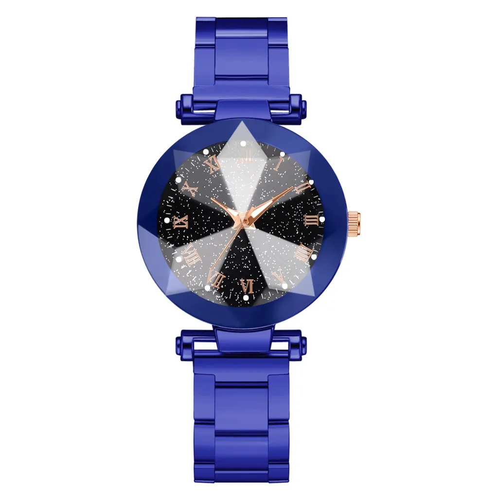 Luxury Ladies Watch Starry Sky Stainless Steel Bracelet Watches For Women Crystal Analog Quartz Wristwatches Sports Dress Clock