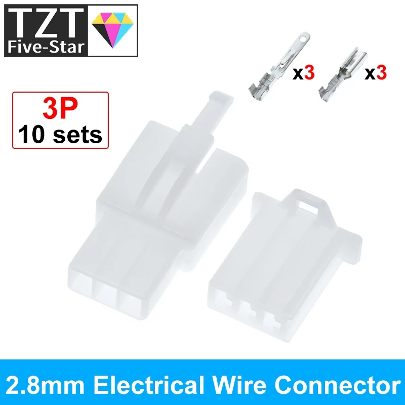 10set 2,8mm 2/3/4/6/9 Pin Automotive 2,8 Elektrische Draht Stecker Männlich Weiblich Terminal-Block Kabel Stecker Kits – Detail 4