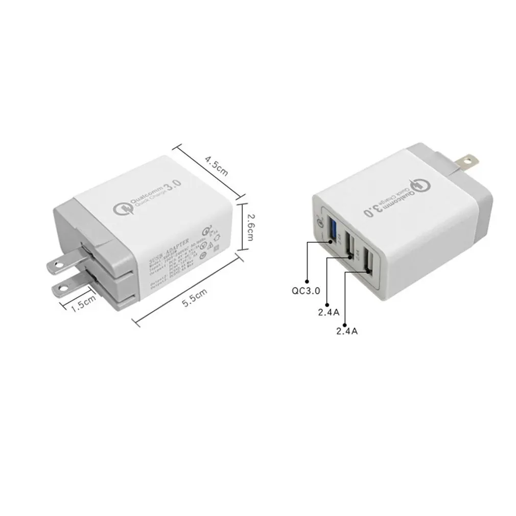 48 Вт Быстрая зарядка QC4.0 QC3.0 type C USB зарядное устройство адаптер для iPhone Xiaomi huawei samsung S10 Быстрая зарядка мобильного USB C зарядное устройство