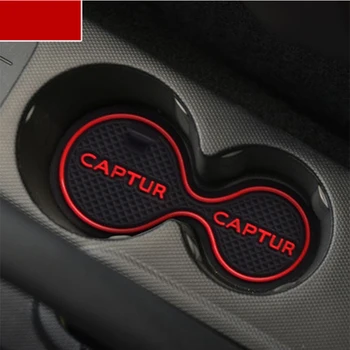 

10Pcs/Set For Renault Captur Car Interior Cup Mat Door Gate Slot Pad Storage Box Mat Stickers Covers Accessories