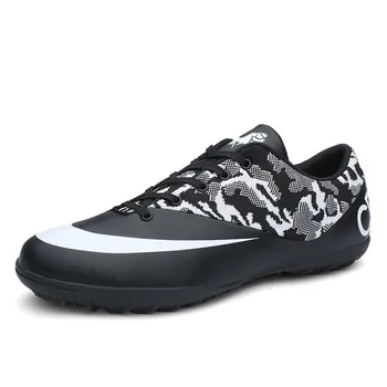 

Jennifer Unisex Turf Soccer Shoes Mens Football Shoes Woman Superfly Boys Soccer Shoes Girs Pink Chuteira Futebol Big Size 3.5-9