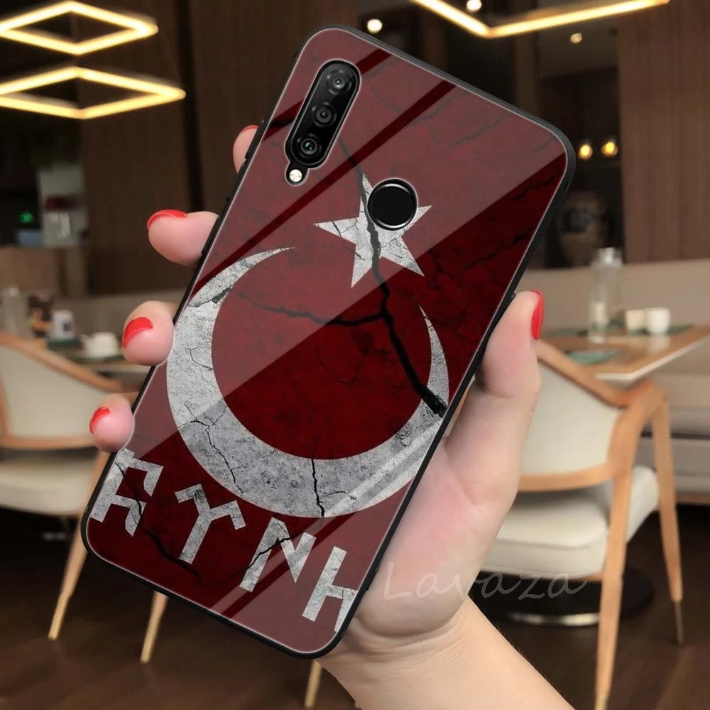 TG7 Lavaza из Турции Флаг Албании из закаленного стекла мягкий чехол для Huawei Honor 8x9 mate 20 P Smart P10 P20 P30 Lite Pro Чехол - Цвет: TG7