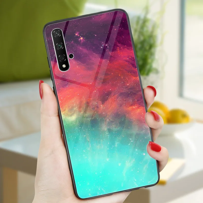 Глянцевая яркий Чехол для huawei Honor 20 Pro 8A 8C 8S 8X чехол для huawei Honor 9 10 Lite 9i 10i 7A Pro 7C Honor 20 Pro Чехол Крышка - Цвет: B1