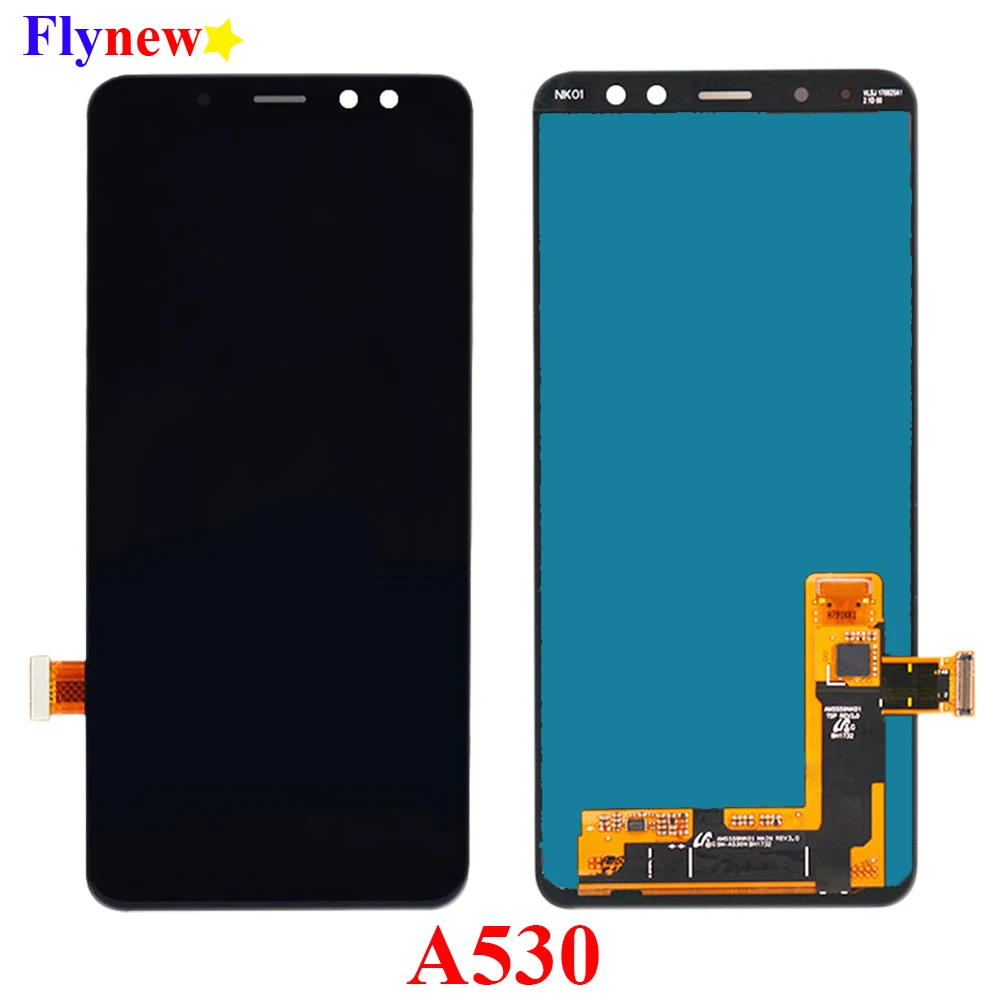 ЖК дисплей Super AMOLED для Samsung Galaxy A8 2018 A530 A530F A530DS A530N|Экраны мобильных телефонов| |