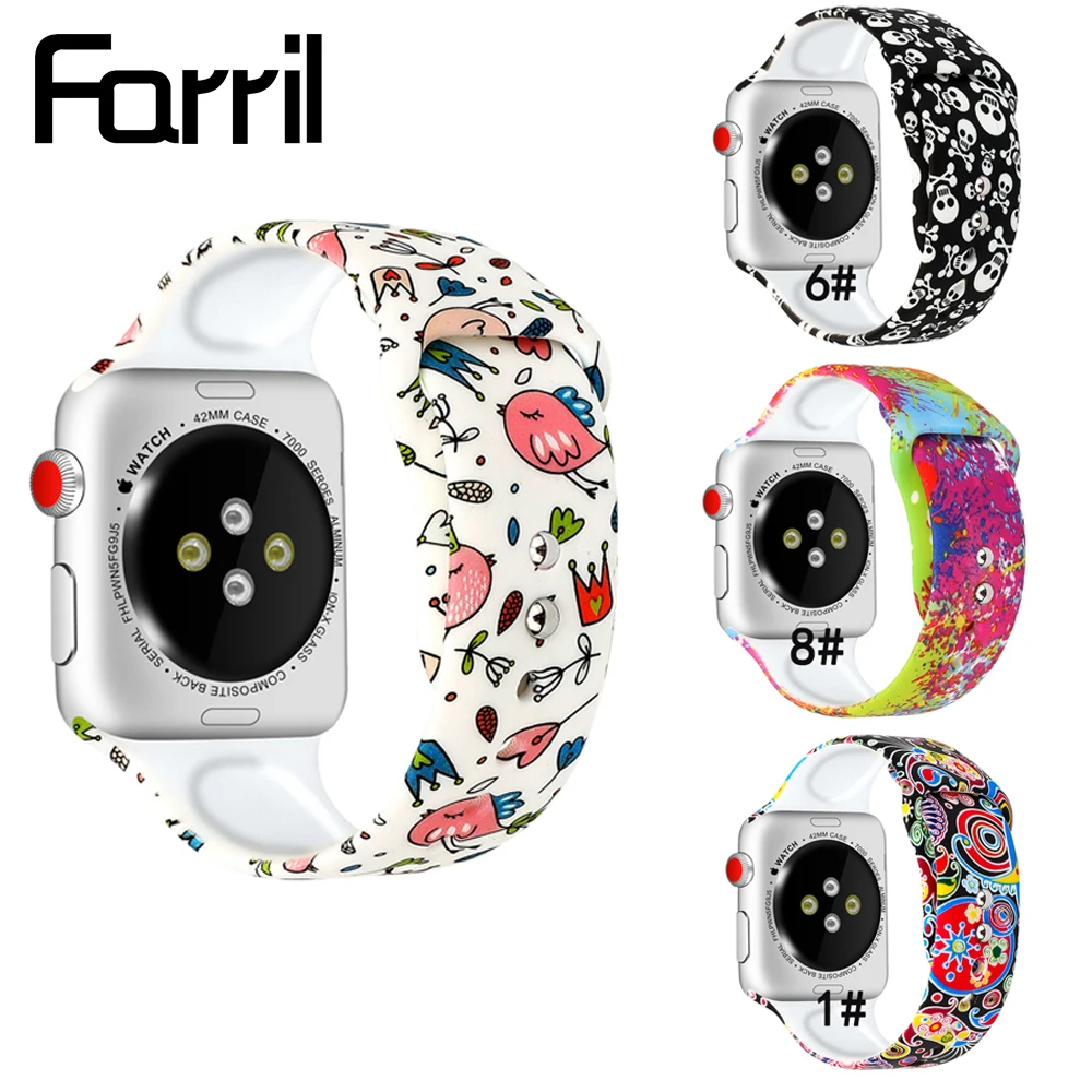 Силиконовый ремешок для наручных часов Apple Watch, 42 мм, 38 мм, версия резиновый браслет модные ремешки наручных часов Iwatch серии 4/3/2/1 браслет