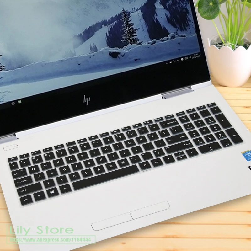 Для hp павильон 15 15-da серии 15-DA0089LM 15-da1047tx DA1079TX DA1041tu Da0326tu DA0078nia ноутбук клавиатура защитная крышка - Цвет: black