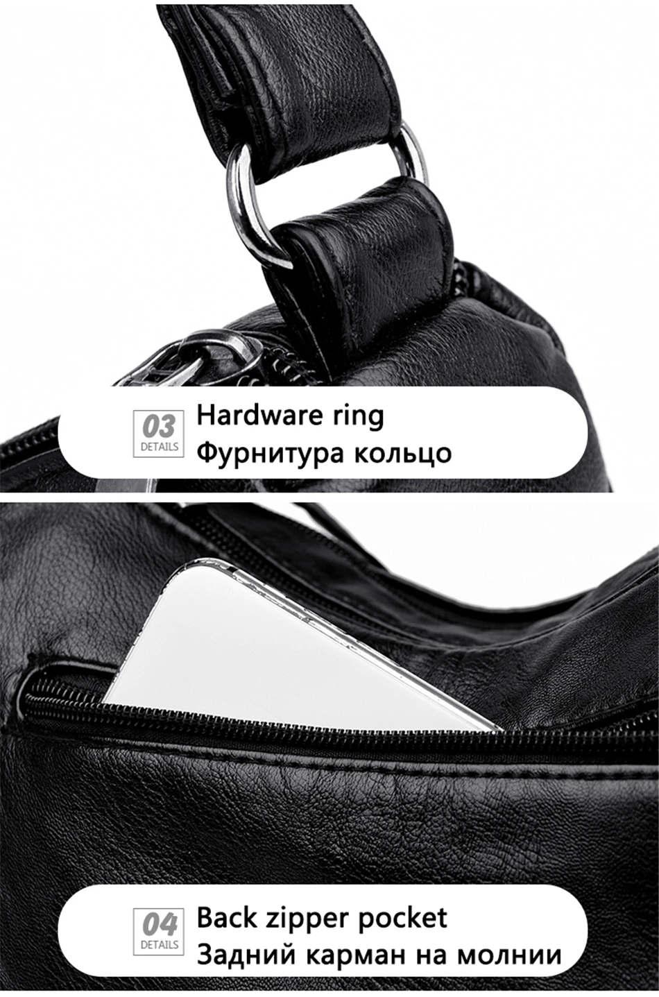Multiple pockets Soft Leather Hand Bags For Women Luxury Handbags Women Bags Designer Shoulder Crossbody Bags