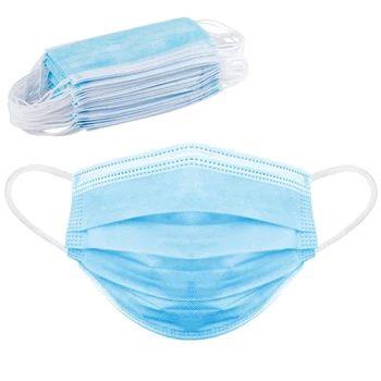 

20pcs Breathable Anti-Pollution Filter Safety Dust Mask Disposable Protect 3-Ply Earloop Non Woven Mouth Mask