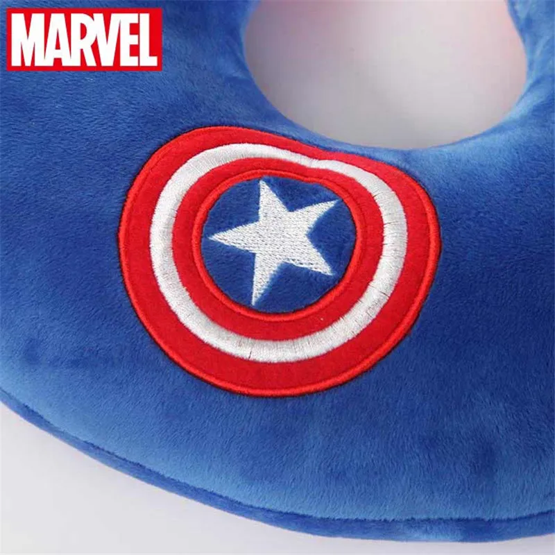 Мультяшная u-образная Подушка Marvel, замшевая, удобная, для мужчин и женщин, подушка для шеи, подушка для девочки, для офиса, для сна, подушка для путешествий