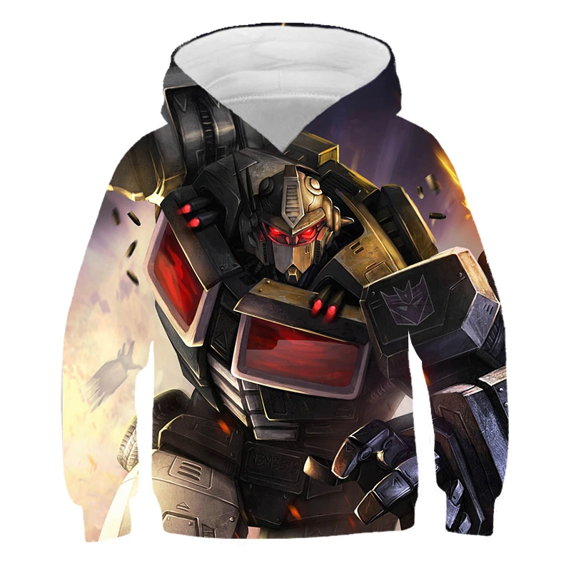 New Transformers Kids Hoodies Girl Boy 3d Printed Anime Cool Baby Sweatshirt In The Spring Autumn Children Hoodie Loose Pullover Hoodies Sweatshirts Aliexpress