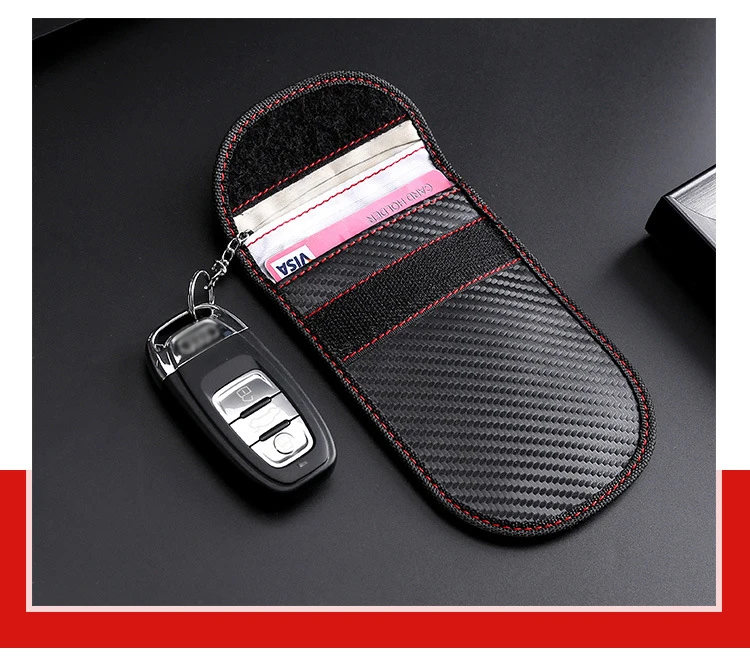 Противоугонный кожаный чехол для ключей автомобиля RFID сигнал Радиационная Блокировка маленькая ключница Автомобильная сумка Автомобильный ключ кошелек