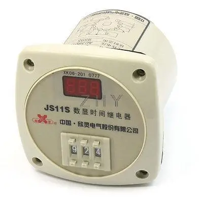 

Panel Mount 13 Pins 1-999 Second Red LED 3 Digits Time Relay JS11S