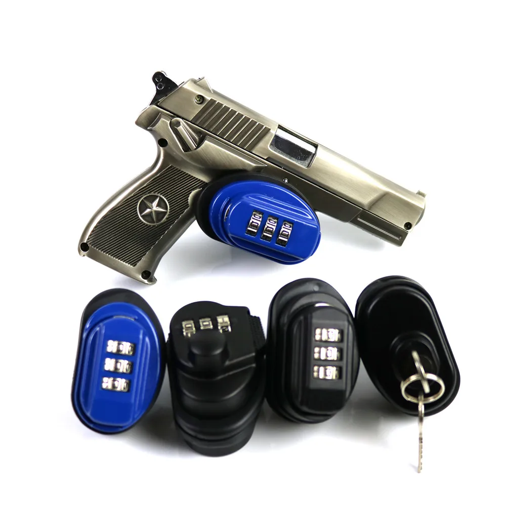 GunTriggerLockZincAlloyTriggerPasswordLockRifleKeyProtecting