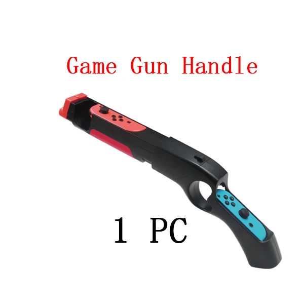 1PCS Game Gun Handle 2 шт./компл. контроллер ручки Joy-Con чехол для Nintendo Switch Joy-Con ручка NS N-Switch для аксессуаров для игровой приставки - Цвет: 1PCS Game Gun Handle