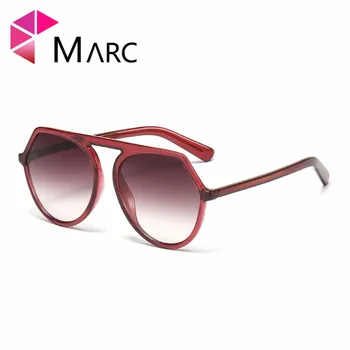 

MARC 2020NEW Retro Round TR90 Sunglasses For Men and Women Gradient Vintage Driving Outdoor Sun Glasses With Case