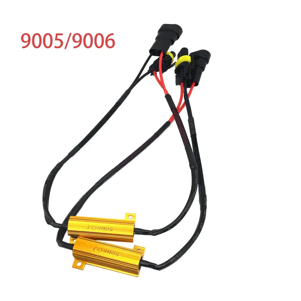 1 шт. DC12V 50 Вт Жгут проводов 9005 9006 противотуманная тонкая проволока светодиодная противотуманная фара кабель Автомобильная Модернизация транспортного средства Аксессуары