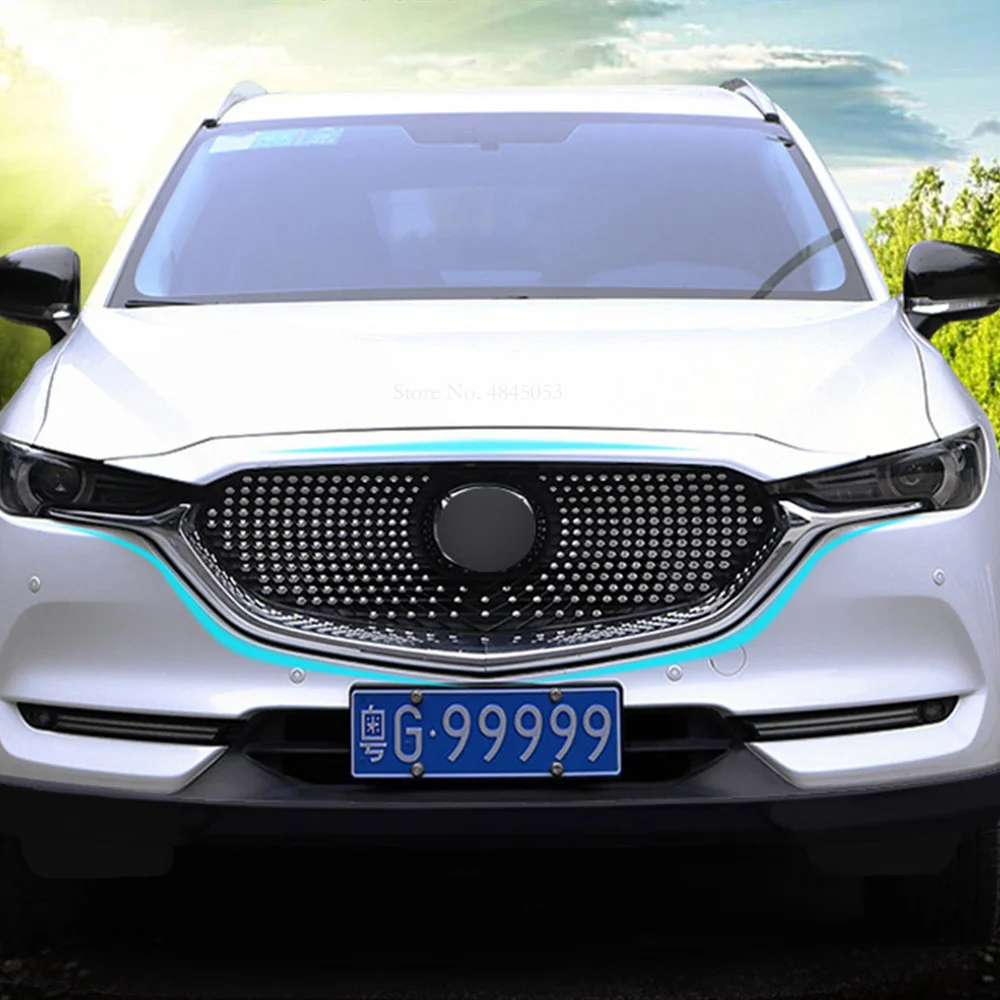 AITWATT 2017 2018 2019 для Mazda CX-5 CX5 передний гриль ABS пластиковая головка бампер передняя