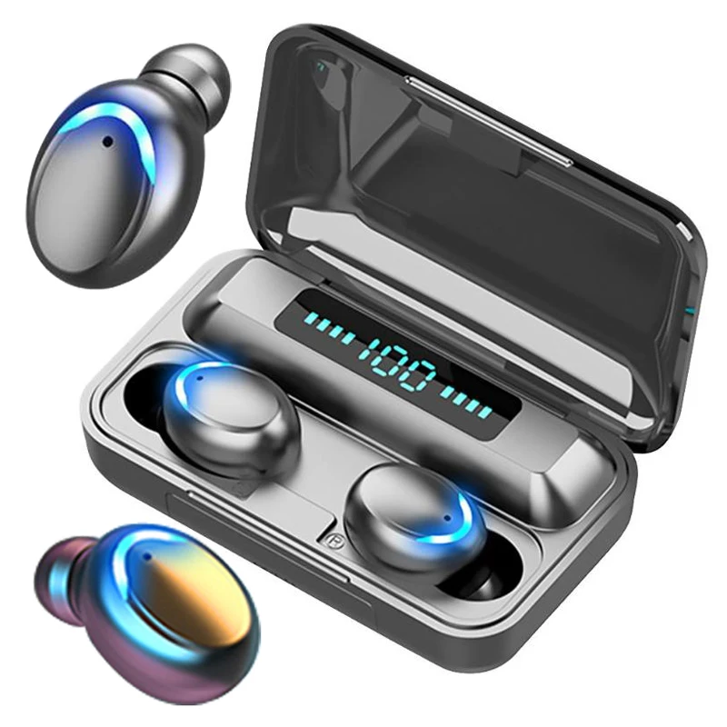 YUFENG F9-5C Waterproof 9D Stereo Sports Earbuds TWS Bluetooth 5.0 Earphones Wireless Earphone Headsets With Mic Charging Case