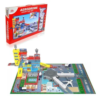 

Parking "Airport", with 4 metal cars and a plane