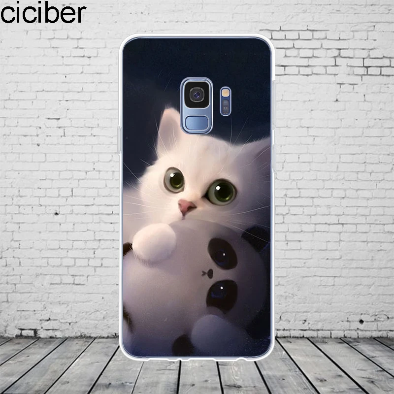 С изображением животных, котов Крышка для samsung Galaxy S10 S5 S7 S8 S9 Edge Plus S10 S10e S10+ чехол для телефона для Galaxy Note 10 9 8 5 4 3 Plus TPU - Цвет: WM04988