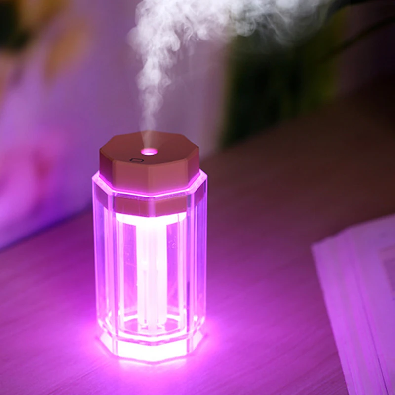 Мини светящийся увлажнитель, распылитель, Очищающий Usb увлажнитель, паровой увлажнитель, очиститель воздуха, арома-диффузор для дома и офиса