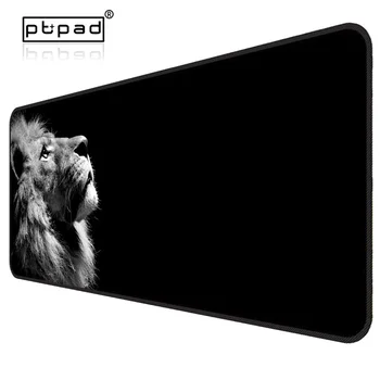 

800*300mm Locking Edge Computer Gaming Laptop Mouse Pads Lion Print Gamer Natural Rubber Anti-slip Large Desk Mousepad