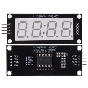 

LED Display Tube Module 4-Digit 7-Segment Display Color Fits for Use Library TM1637.h