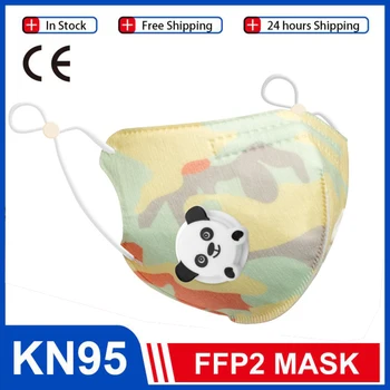 

KN95 Children's Mask Kids Mask 95% Filtration Dustproof Anti Dust Girls Boys Dustproof Mouth Mask Child Face Masks Mascarillas