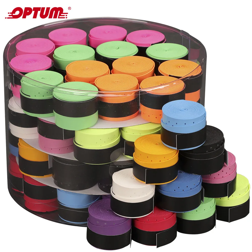 60 PCS Tennis Racket Overgrips Padel Over Grips Badminton Over Grips Sweat Absorbed Wraps Tapes Grips Sweatband