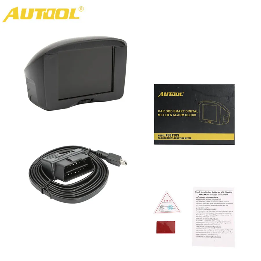 Autool X50 Plus автомобильный OBD HUD Умный Цифровой измеритель скорости сигнализации