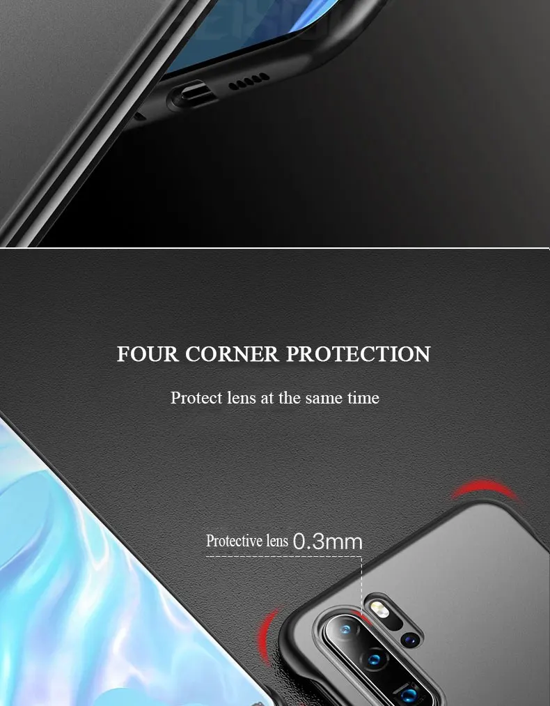 Чехол P30 для huawei P30/P30 Pro чехол матовый безрамочный чехол для телефона для huawei P30 Pro противоударный без оправы, Бесплатный кольцевой ремешок