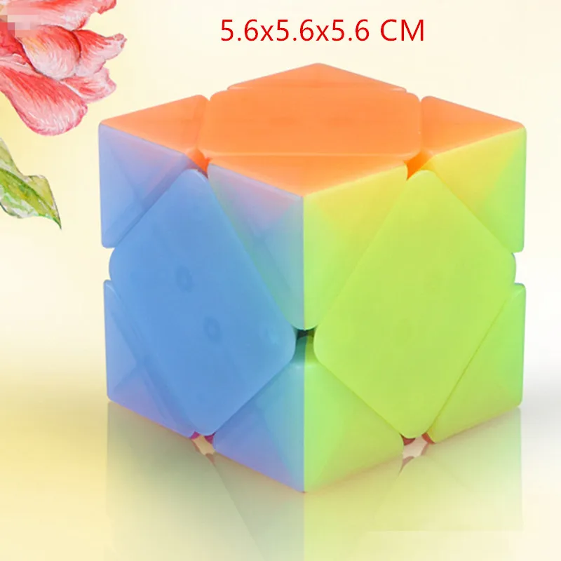 Cubo Magico QiYi 2x2x2 3x3x3 4x4x4 странная форма Пирамида косой Marstermorphix волшебный куб брелок желе куб головоломка игрушка - Цвет: Skew cube