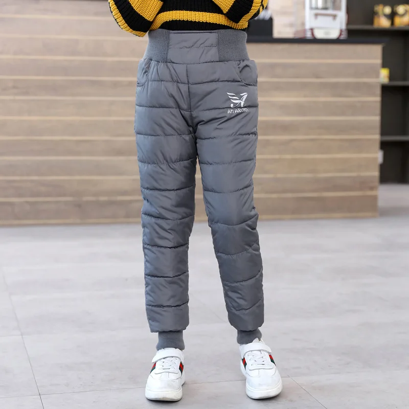 Children Trousers Winter Boys Girls Thicken Outer Wear Warm Pants Waterproof Ski Children's Clothing Long Pants girls pants boys pants kids pants girls trousers