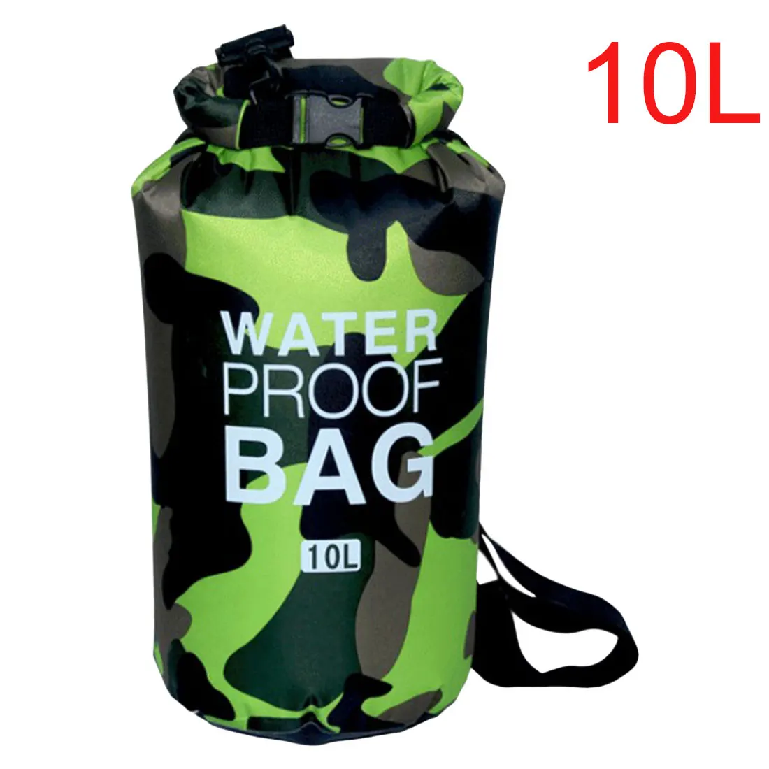 green-10L Портативный Дрифтинг Дайвинг ПВХ Пешие прогулки сумка 2L Открытый Камуфляж Водонепроницаемый сухой мешок - Цвет: green-10L