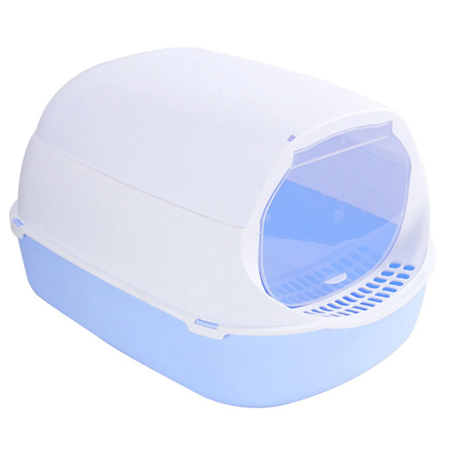 

Cat Toliet Pet Totally Closed Tray With Scoop Plastic Cleaning Sand Box Litter Bedpan Basin Supplies