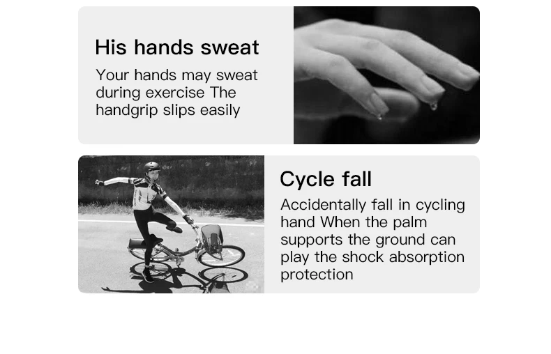 Fingerless Gloves Men Bike Cycling protect Gloves Women Fitness Sports Summer Silicone Protection Shock-absorption Sports Glove