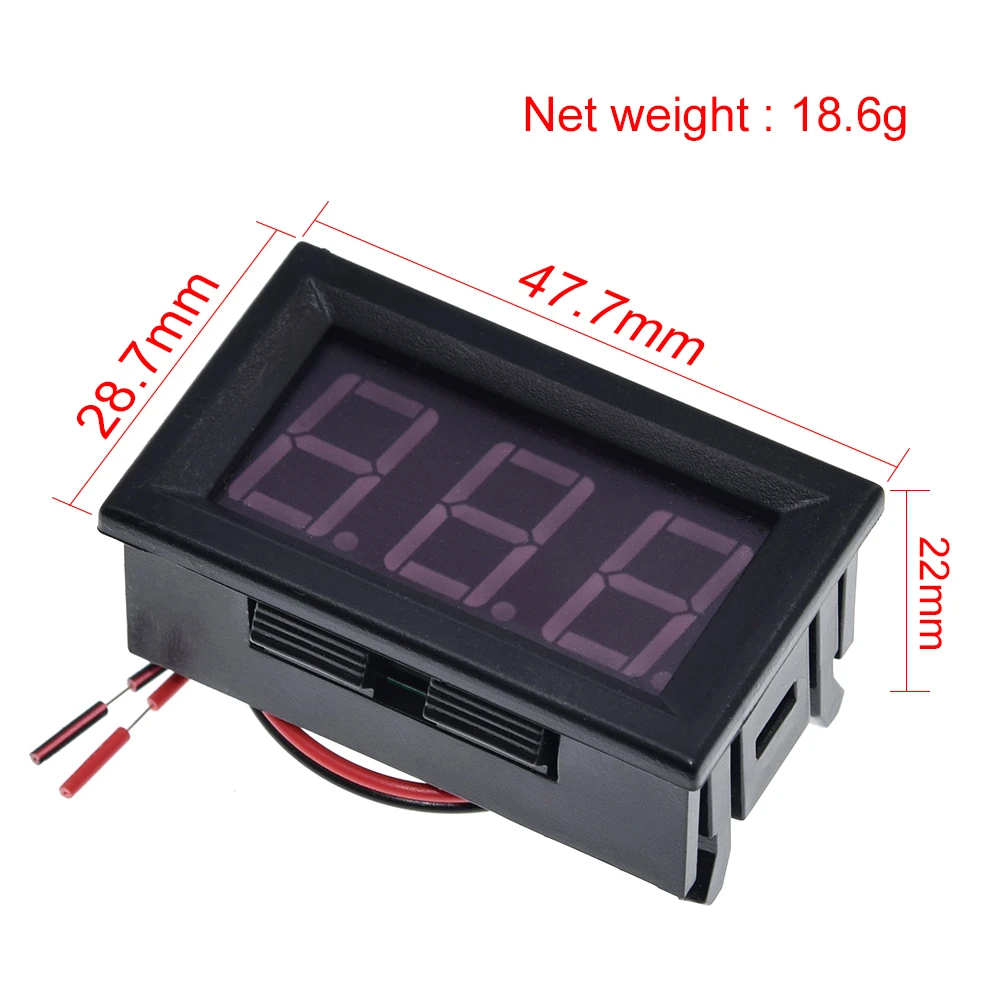 AC 70-500V Digital LED Voltmeter Amperemeter Spannungsmesser Strommesser Volt 