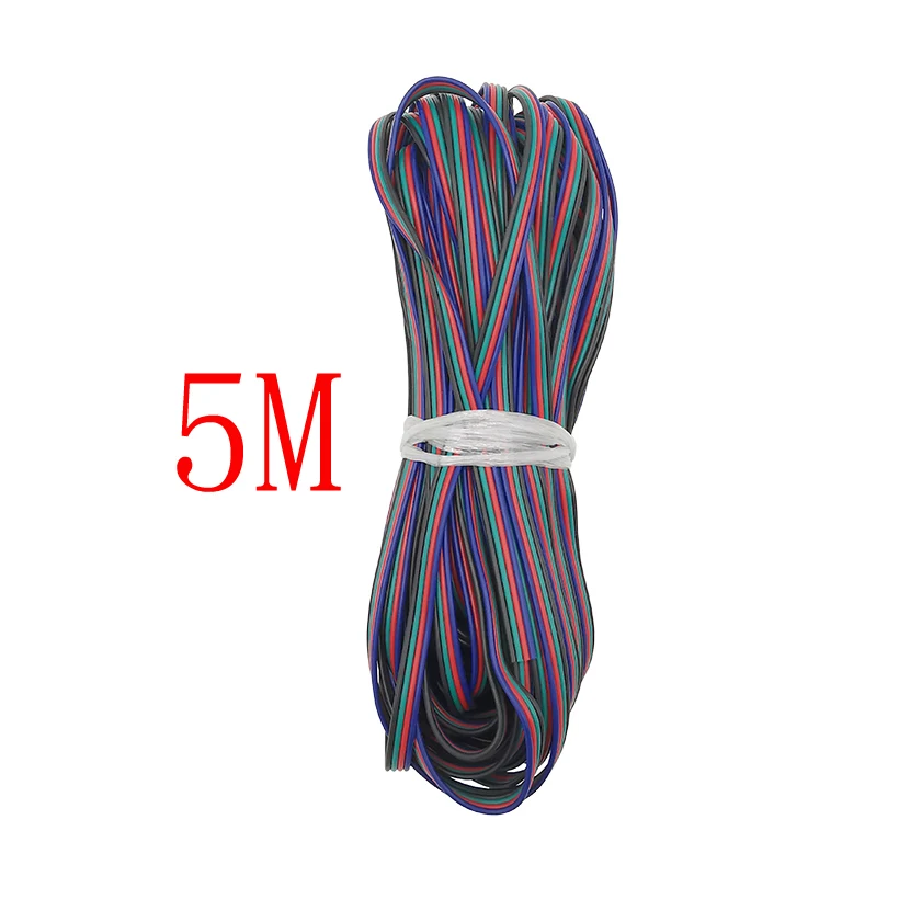 5 метров в длину 4 цвета 22AWG светодиодный удлинитель кабеля для 5050 3528 |