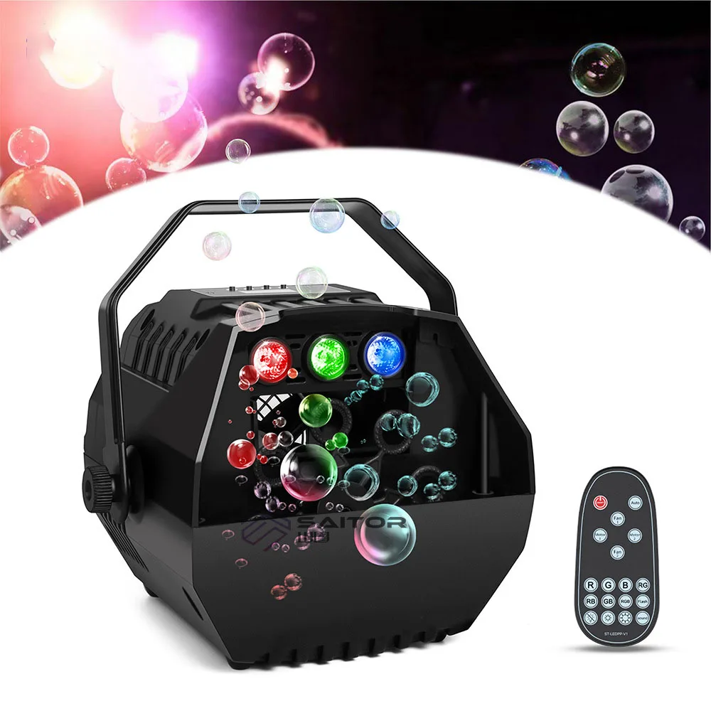 

Mini LED Bubble Machine Stage Effect Bubble Machine Wedding Scene Family Business Activities Romantic Bubble Decoration