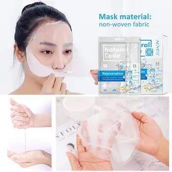 

Aliver Skin Care Face Mask Rintensive Moisture Calming Mask Organic Mask 5 Mask For Face Pcs Sheet C8O4