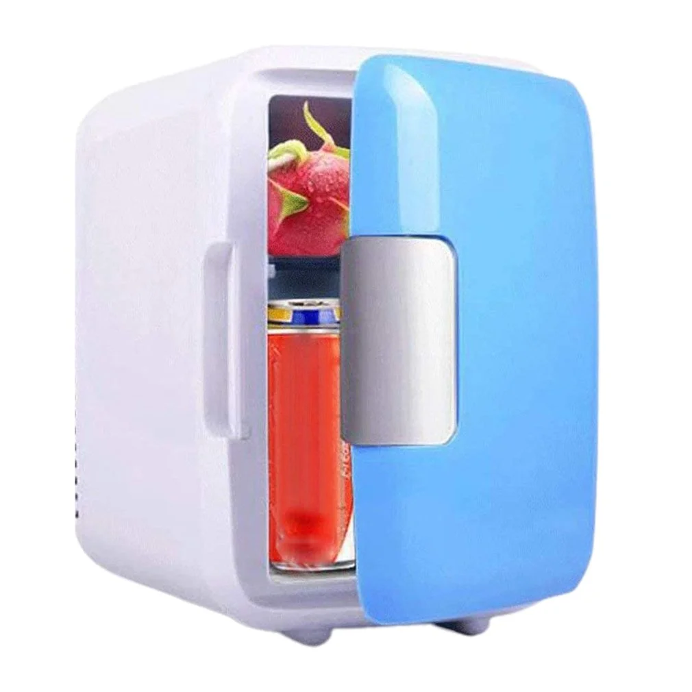 

New 4 Liter Portable Compact Personal Fridge Cools & Heats Great for Bedroom Office Car Dorm Portable Makeup Skincare Fridge