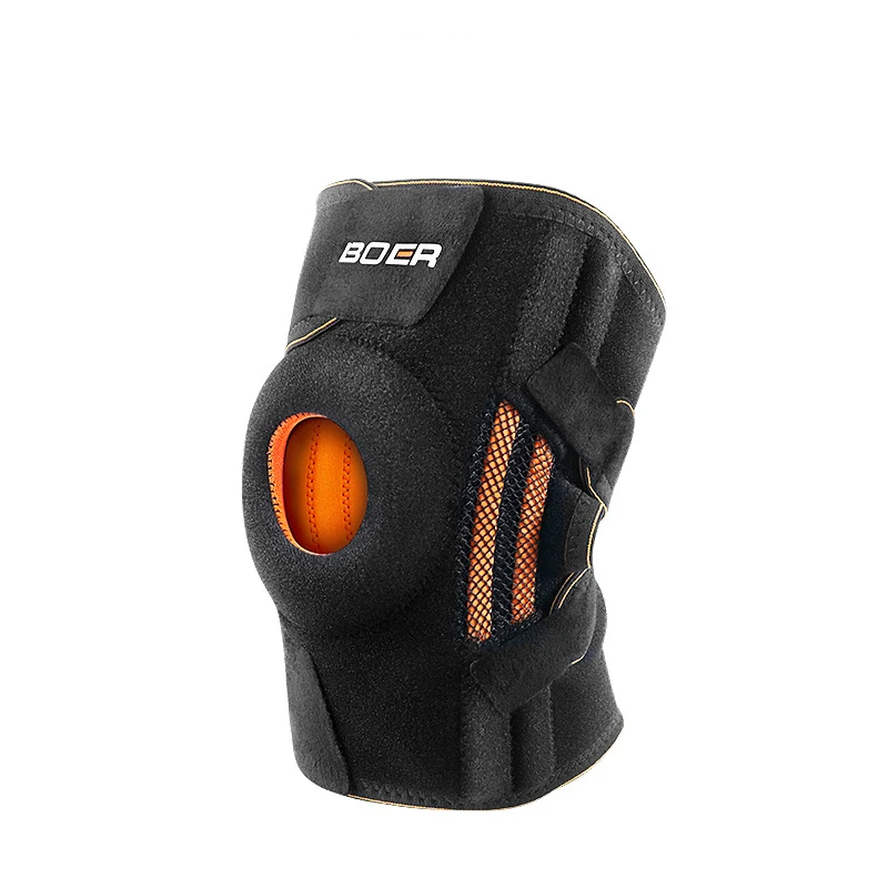 Rodillera transpirable con estabilizador, Protector de neopreno para correr, baloncesto, gimnasio, envoltura abierta para rótula, 1 pieza|Coderas y rodilleras| AliExpress