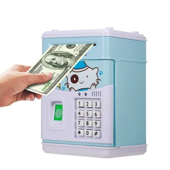 

Kids Money Bank Electronic Piggy Bank Password Coin Bank Auto Scroll Money Saving Box Cash Coin Can with Music Gift for Boy Girl