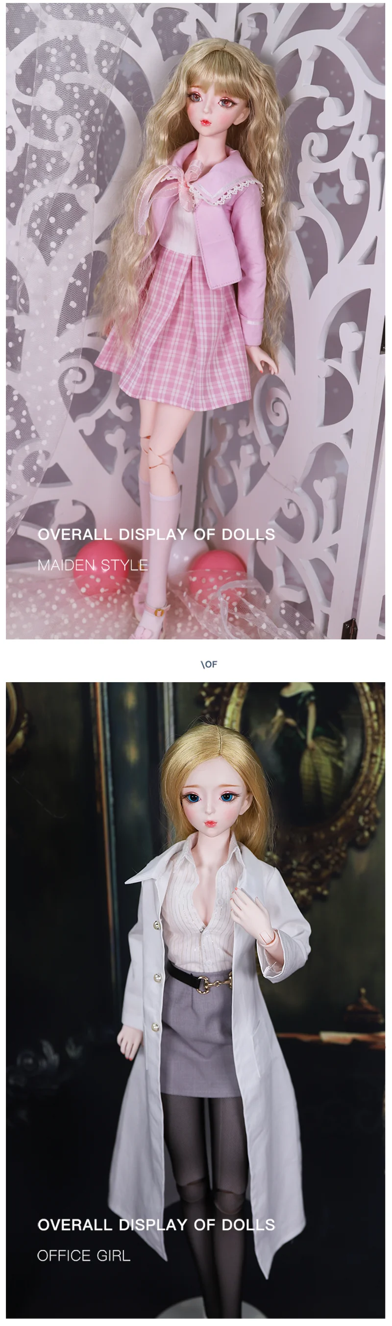 DBS 1/3 BJD кукла город детская серия механическое соединение тела с макияжем, 62 см Высота девушки, SD
