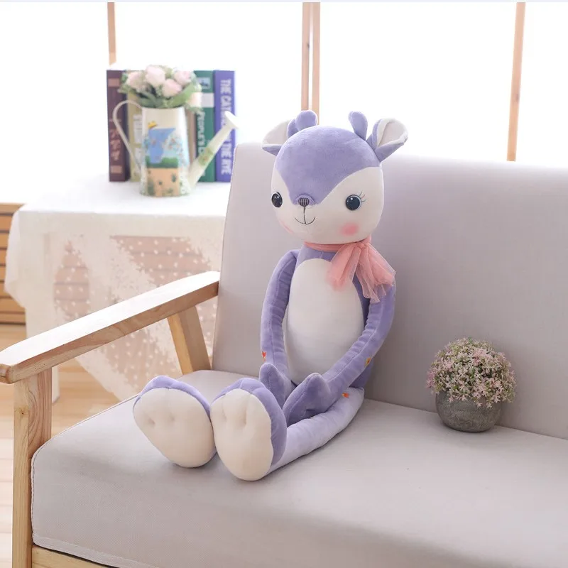 Чучело ребенок Kawaii супер Олень Рождественская кукла игрушка детский подарок - Цвет: Фиолетовый