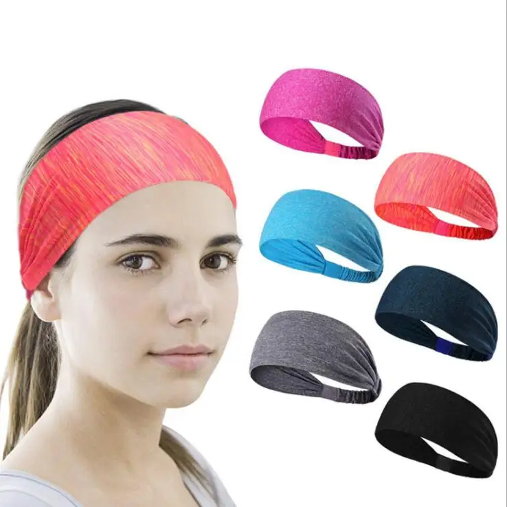 

sporty hair band Quality Yoga Hair Bands Sport Elastic Headbands 1PCS Sports Yoga Accessory Dance Biker Wide Headband Stretch