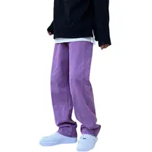 

50%HOTDenim Jeans Relaxed Fit Simple Polyester Men Fashion Jeans for Daily Wear