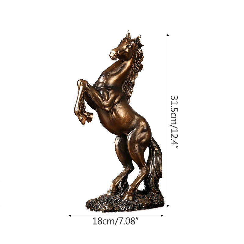 L'exécution de la résine cheval Décoration de table de Sculpture Factory -  Chine Cheval de résine artificielle et de l'artisanat antique prix